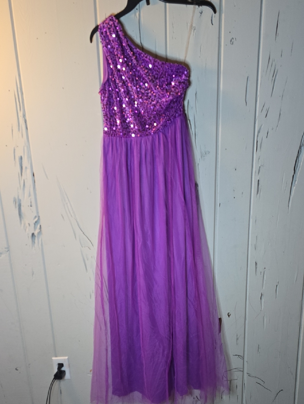 Chic Strapless Purple Dress